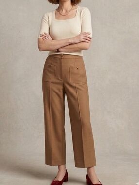 Sezane Emilio Trousers Dress Pants Size 40 Fits Size 8 US Professional Old Money